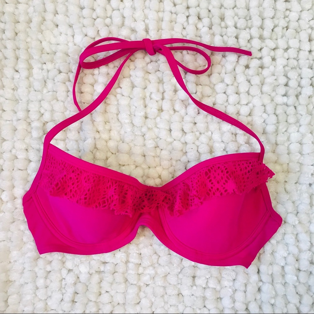 4/$25 Hollister Bikini Swim Suit Pink Top